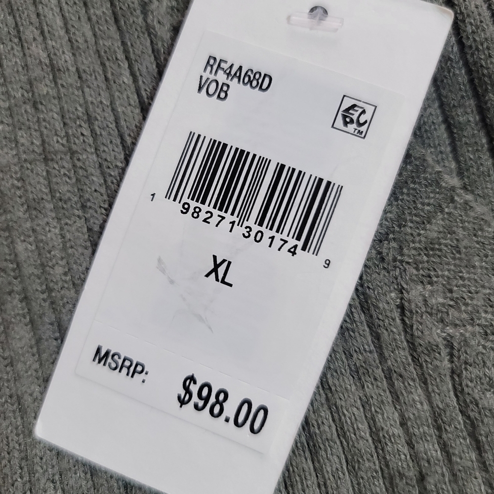 Splendid Rib Wide Leg Crop Pant In Soft Vintage Olive Branch, XL, - Picture 9 of 11